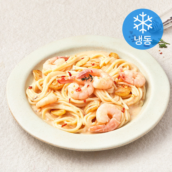 쿡솜씨 새우크림 파스타 밀키트 (냉동), 440g, 1개