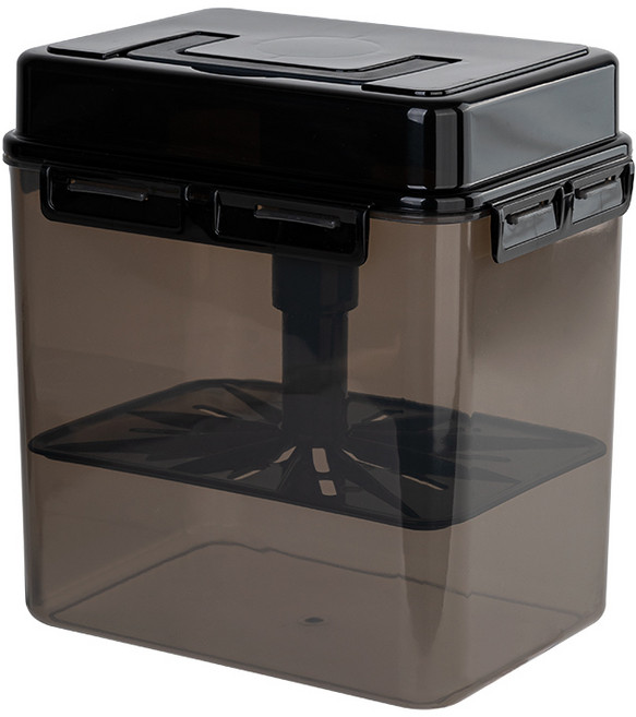 창신리빙 스마트 누름독 절임용기 블랙, 12L, 1개