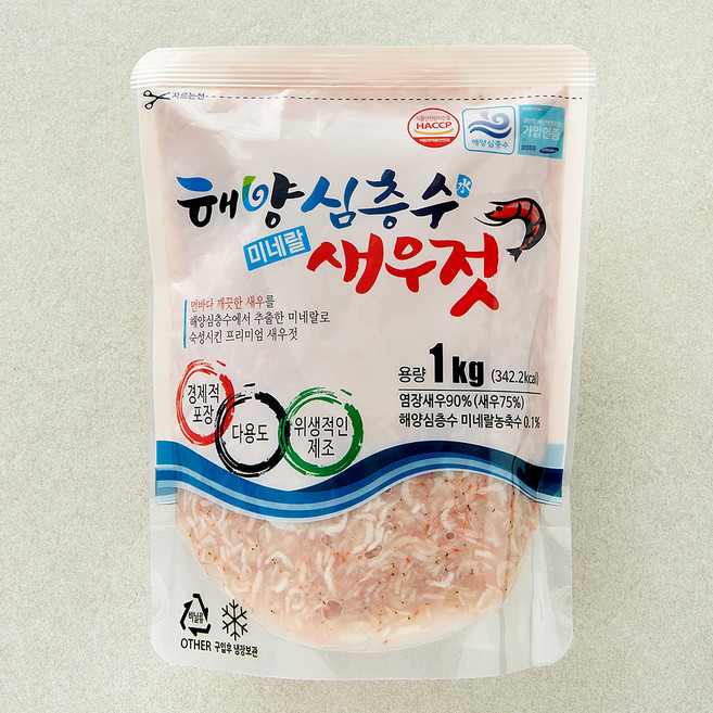 해양심층수 미네랄 새우젓, 1kg, 1개
