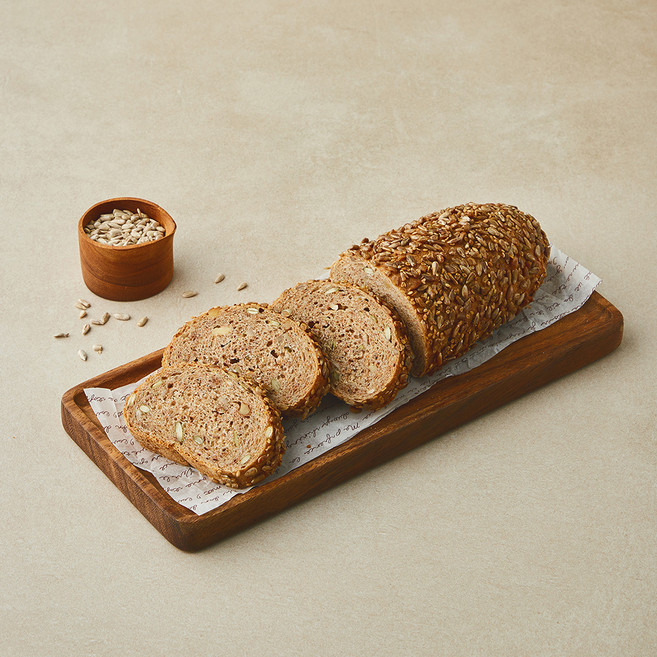 브로드카세 발효종 저당 호밀통밀 브레드, 360g, 1개, 1개입