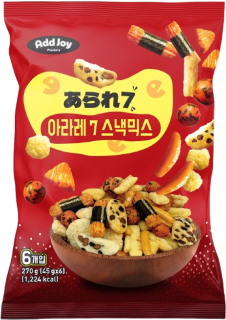 애드조이 아라레 7 스낵믹스 6p, 270g, 1개