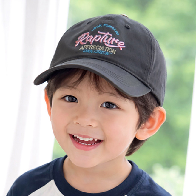 우주아이 아동용 발랄한 레터링 볼캡