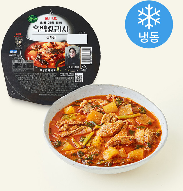 비비고 흑백요리사 술빚는 윤주모셰프 감자탕 (냉동), 200g, 1개