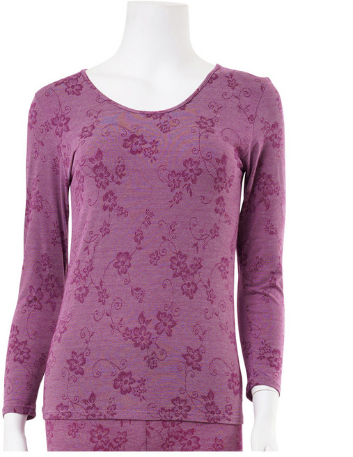 캐리루시 여성용 자가드모달 9부 상의 내의