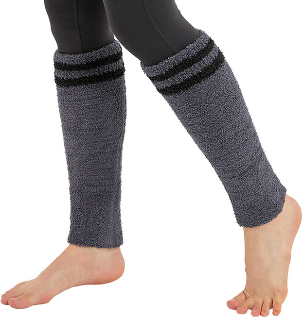 제코 루매스 라인 극세사 스포츠 레그워머 2p, 차콜, 1개