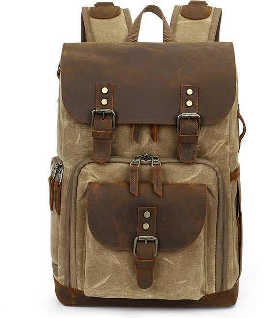 BAGnBAGs Signature 相機後背包 K-86, 卡其色, 1個