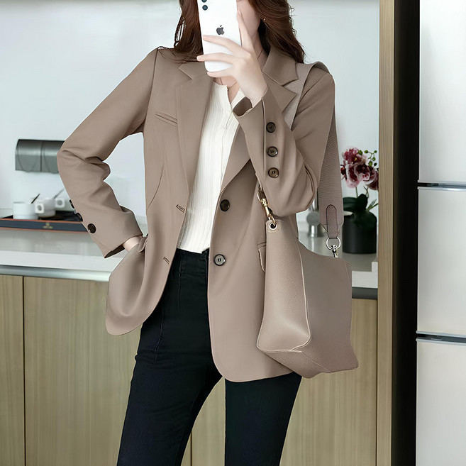 Chichills 女款 Mobois 日常摩登修身單排釦西裝外套 12265