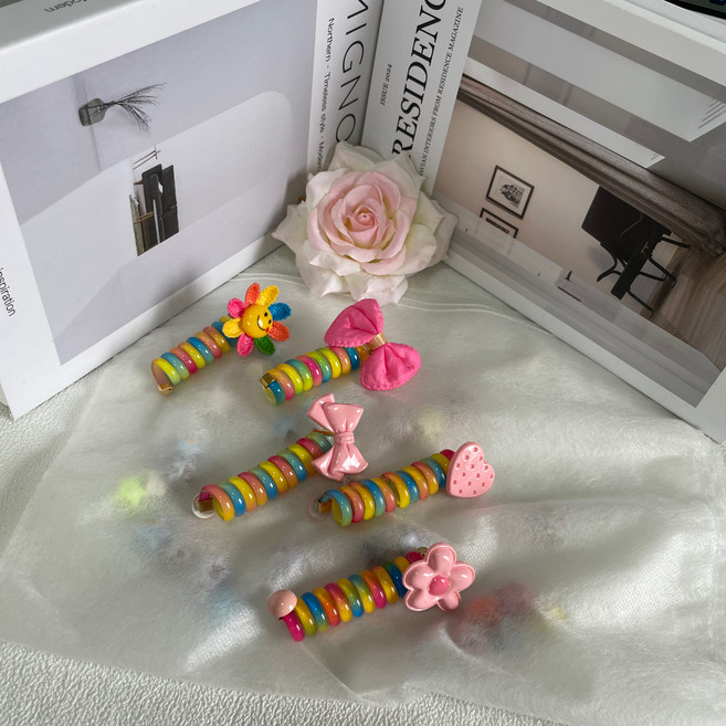 스타일플래닛 꼬불꼬불 귀여운 머리끈 5종 세트