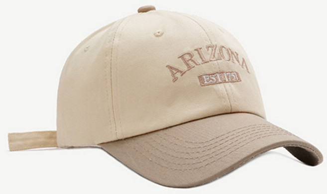 딥톡 여성용 애리조나 레터링 배색 야구 모자 DT0074