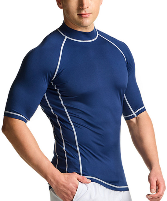 테슬라 남성용 래쉬가드 반팔 5부 티셔츠