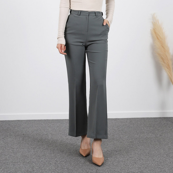 인비비드 여성용 히든밴드 부츠컷 슬랙스 F11I7_is5358