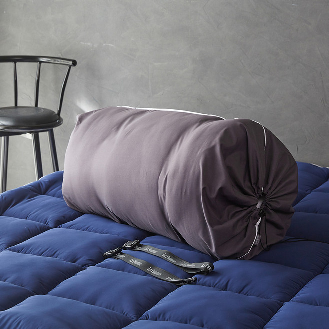 라뽐므 데인티 토퍼 + 파우치 백 세트, 네이비