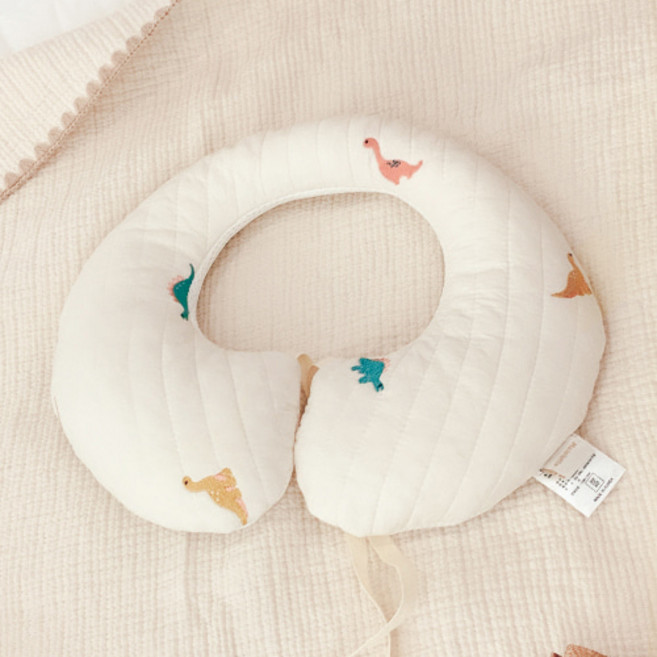 마롤로뜨 유아용 100수 누빔 유모차 카시트 목쿠션, 크앙디노