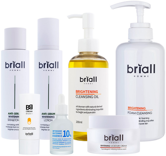 브리올옴므 남성용 지복합성 풀케어 화장품 7종 세트, 1세트