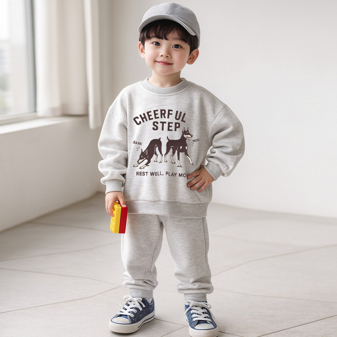 키즈꼬모 아동용 앙드레 상하의 세트