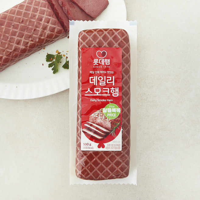 롯데햄 데일리 스모크햄, 500g, 1개