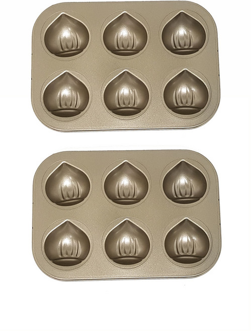 밤모양팬 6구, 2개