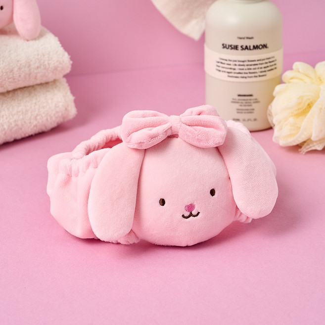 모던하우스 해피스프링 래빗 세안밴드 9 x 19 cm, 1개, 핑크