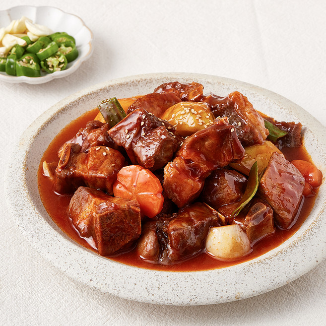 팜스쿡 한돈 매운양념 찜갈비, 900g, 1개