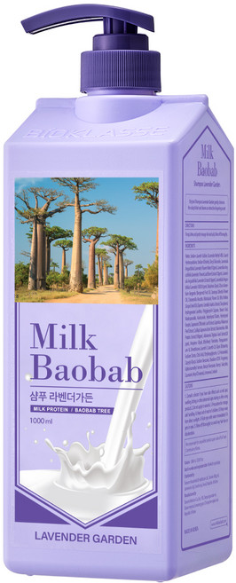 밀크바오밥 샴푸 라벤더가든향, 1L, 1개