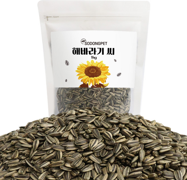 소동펫 해바라기 씨 사료, 1kg, 1개