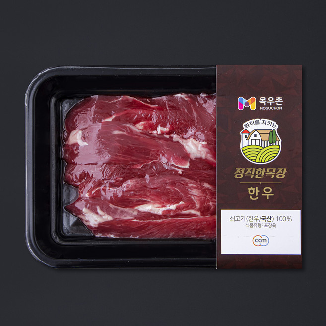 목우촌 한우 정직한목장 제비추리 구이용 1등급 (냉장), 200g, 1개