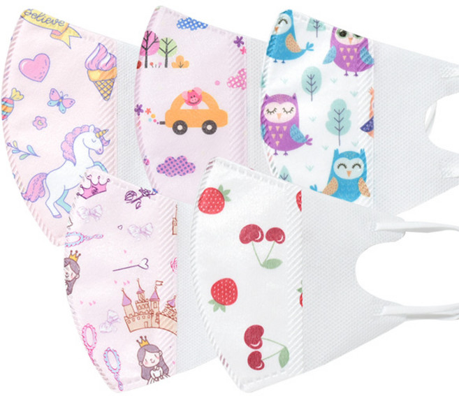 러블리앙즈 3D 유아 마스크 소형, 30개입, 1세트, 혼합색상