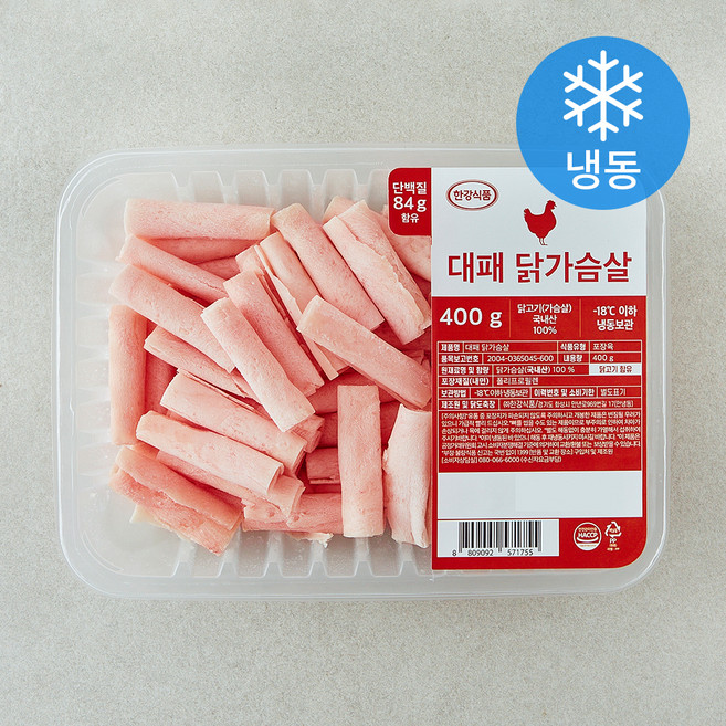 한강식품 대패 닭가슴살 (냉동), 1개, 400g