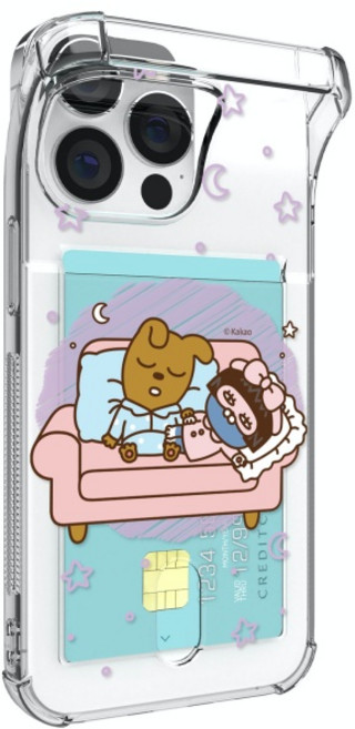 카카오프렌즈 해피투게더 드림 투명 카드 휴대폰 케이스