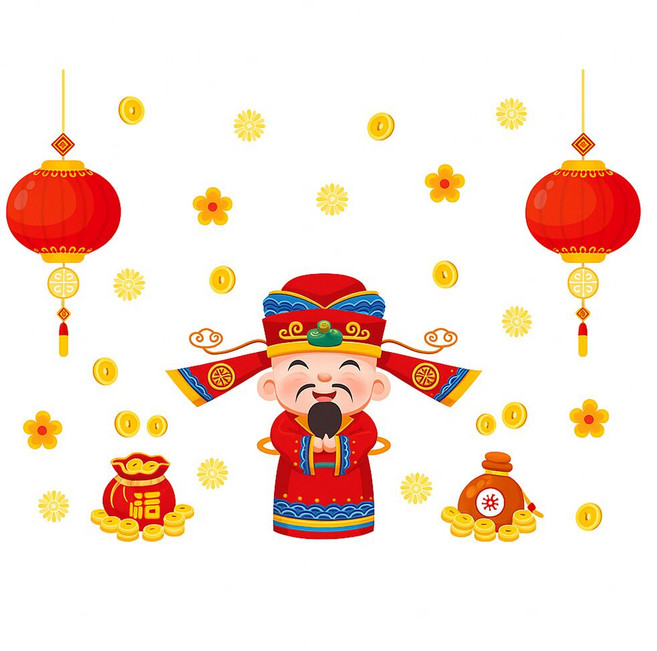 半島良品 DIY壁貼, 財神到