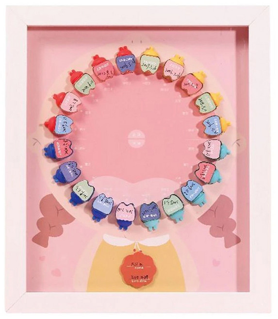 Mellow 사진 액자 유치 보관함, 핑크