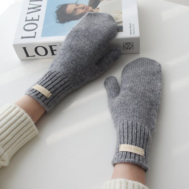 바비수 포담 울 벙어리 장갑 양손 세트