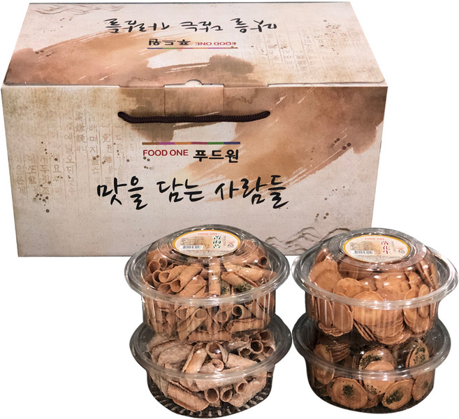 푸드원 맛을 담는 사람들 전병 4종 선물세트, 1kg, 1개
