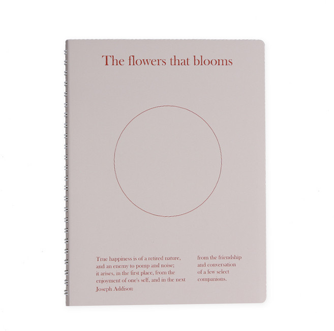 워너디스 인더무드 A5 라인 스프링 노트, 04 페일레드, 1개