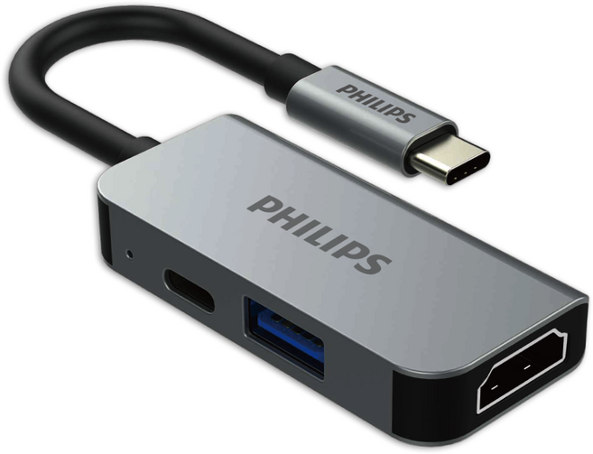 필립스 3IN1 USB C타입 HDTV 멀티 허브 SWV6113G