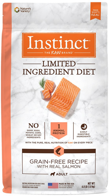 인스팅트 어덜트 네이처스버라이어티 LID 독 키블 강아지 건식사료, 연어, 1kg, 1개