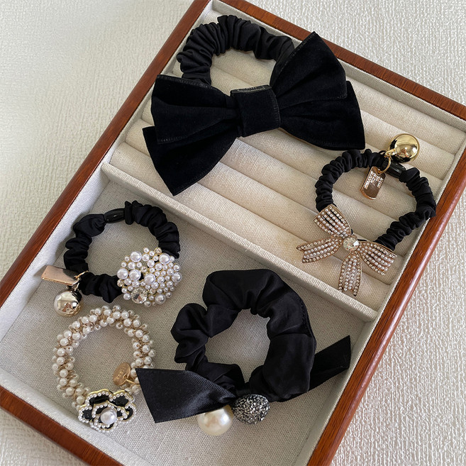 스타일플래닛 루나펄 진주 곱창 머리끈 5종 세트