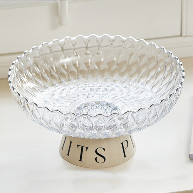 리빙공감 북유럽 다용도 디저트 트레이, 투명, 1개