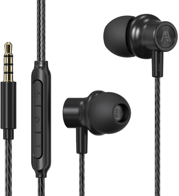 에이투 티타늄 드라이버 커널형 유선 이어폰 AT0101 블랙