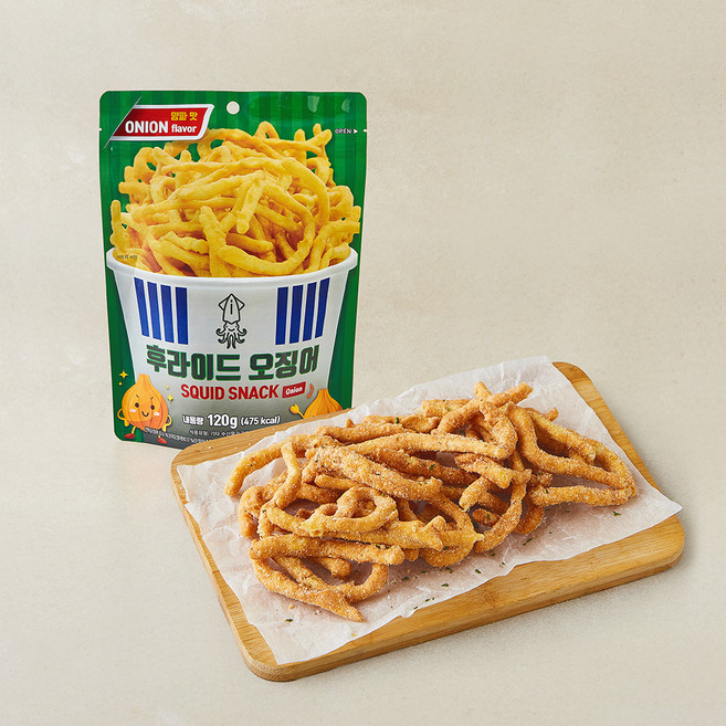 양파맛 후라이드 오징어, 120g, 1개