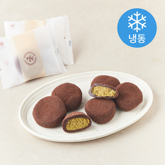 설빙 두바이 초코 쫀득 찹쌀떡 (냉동), 40g, 1개, 8개입