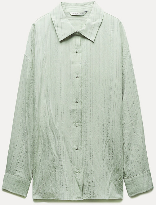 미쏘 여성용 소재변형 백포인트 레이온 셔츠