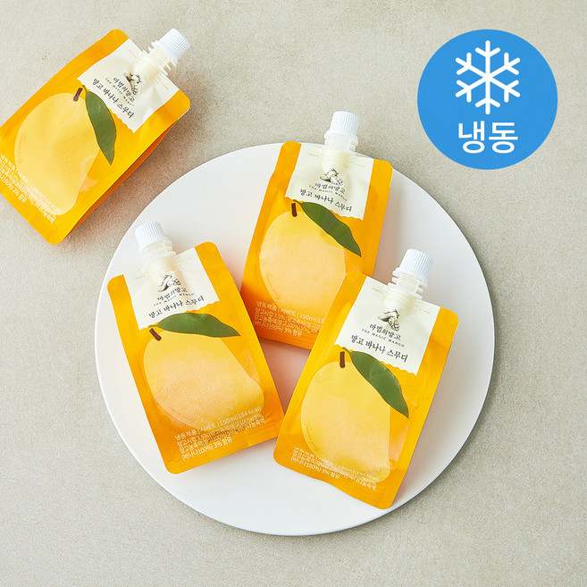 마법의망고 망고 바나나 스무디 (냉동), 4개, 1개입, 150ml