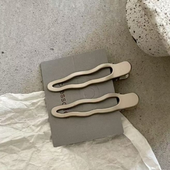 쏘앤영 모던 웨이브 메탈 헤어핀 2p