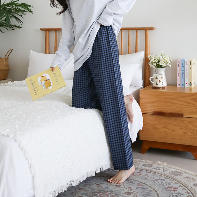 제이나나 여성용 티니 체크 파자마 팬츠