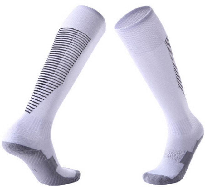 편스토어 논슬립 축구 스포츠 양말, 블랙스프라이프화이트, 1개