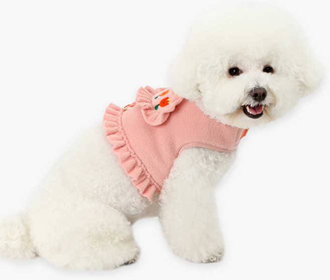 이츠독 강아지 슈슈 프릴 하네스, 핑크