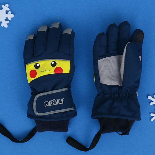 PoKeMoN 寶可夢 男童臉部造型滑雪手套