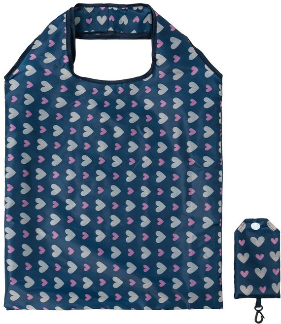 야무진 휴대용 플라워마켓 시장가방, 하트, 1개