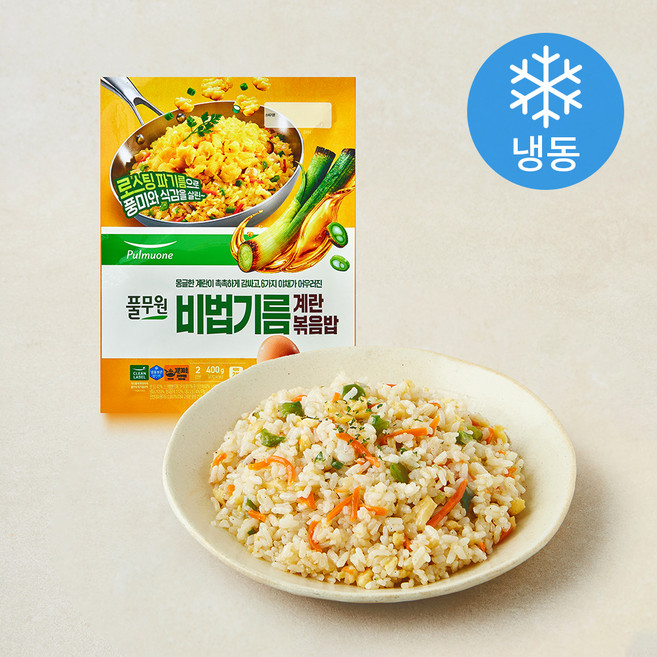 풀무원 비법기름 계란 볶음밥 2인분 (냉동), 400g, 1개